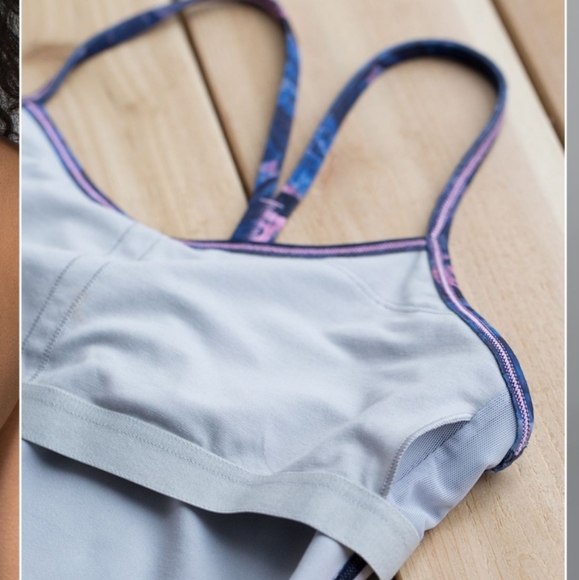 Lululemon Power Y Tank Luon Moody Mirage Bark Berry Deep Navy - Picture 6 of 16